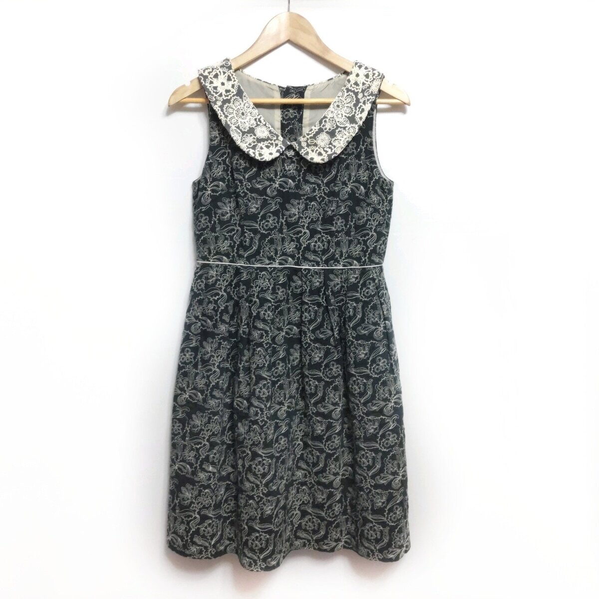 Auth Lois CRAYON - Dark Navy White Women