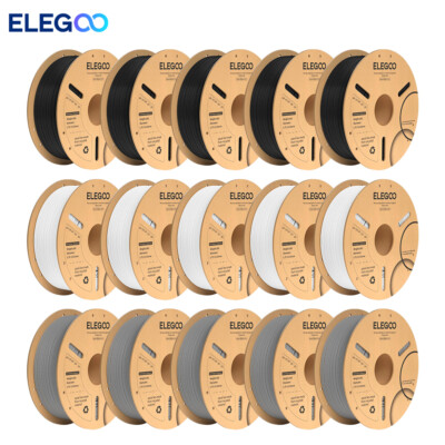 ELEGOO 3D Drucker Filament 1.75mm PLA PETG SILK PLA+ ABS 1,75mm TPU 95A 5KG