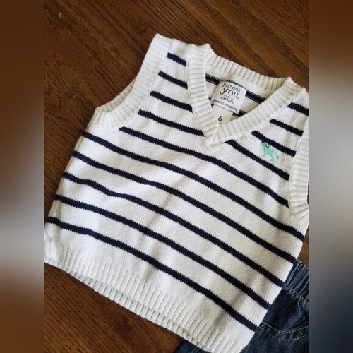 Boys 6M 3 Piece Outfit--Jeans, Polo, Sweater Vest - Picture 5 of 9