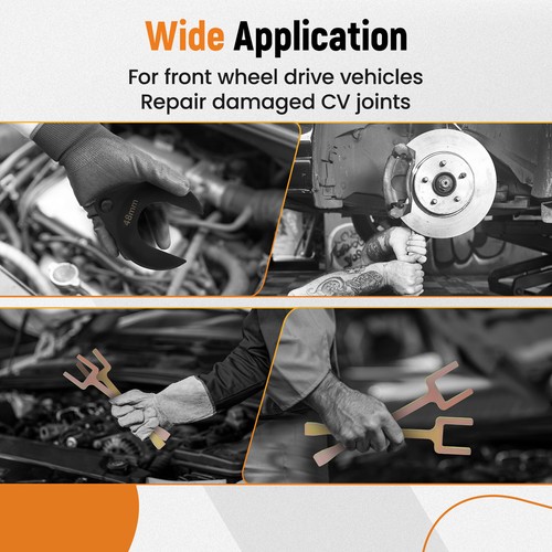 12020 Front Wheel Drive Axle Puller Fork Kits + 1040 Inner CV Axle Removal Tool - Picture 3 of 8