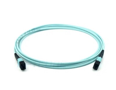 5m Multimode OM3 MPO to MPO Trunk Cable, 12 Fiber, Female, Type B, LSZH