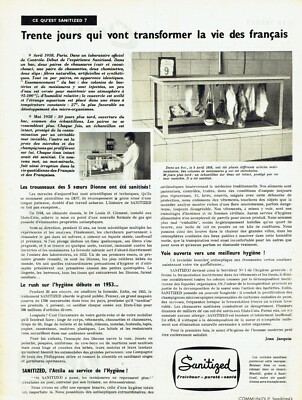 Advertising 089 1961 Sanitized Freshness Purity Health Jean Jacquin