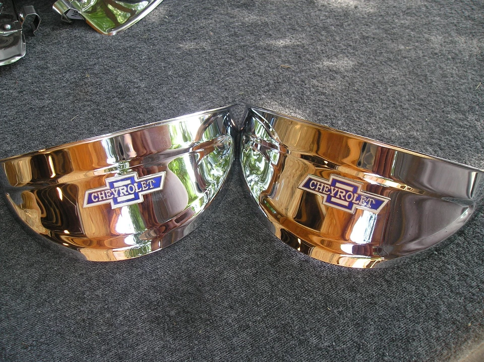 NOVO 40 41 47 48 49 50 51 52 53 54 CHEVY 7 POLEGADAS ESTILO VINTAGE VISEIRA DE LUZ DE CABEÇA - Imagem 3 de 4