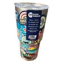 CRK By Corkcicle 20 Oz Roam Tumbler Bumper Sticker Life Is Good