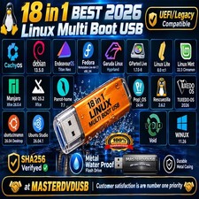Multi-Boot Linux Utility 17 in 1 USB Best of 2026 Free Same-Day Shipping