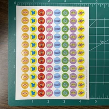 Vintage 2004 The Paper Magic Group Teacher Enrichment Mini Stickers- 2 Sheets