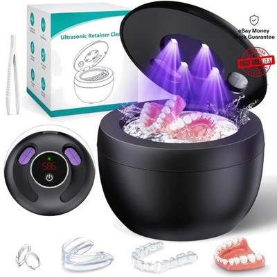 200ML Ultrasonic Cleaner for Braces, Night Guards & Jewelry - Effortlessly Clean