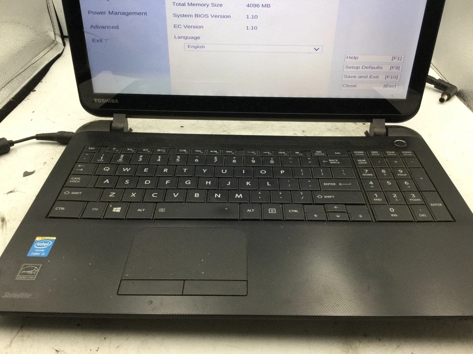 Toshiba Satellite C55T - 15" Laptop Intel Core i3 4th Gen - BOOTS TO BIOS -BB - Image 3 of 4