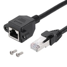 Cat6 Ethernet Extension Cable, 3.3Ft RJ45 Male to Female Ethernet Cable Extender