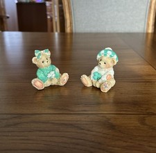 VTG 1993 Cherished Teddies Irish St. Patrick  s Day Lucky Pair Sean  Kathleen