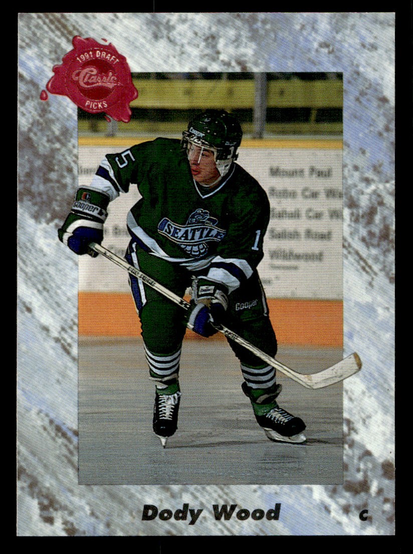 1991 Classic Games, Inc - Dody Wood Ice Hockey card Raw Trading Card