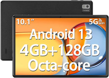 SGIN 10.1 Inch Tablet Android 13 4GB RAM 128GB ROM Octa-Core Google 5G WiFi