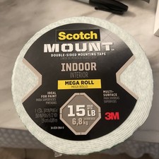Scotch Mount 350 in. L X 3/4 in. W Double-Sided Mounting Tape 3M MEGA ROLL 15LB