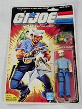J-366 VINTAGE 1980'S HASBRO GI JOE SHIPWRECK FIGURE MINT ON CARD