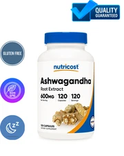 Nutricost Ashwagandha Root Herbal Supplement 600mg (120 Capsules)