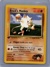 POKEMON BROCK'S MANKEY 68/132 GYM HEROES 1ST EDITION NM on eBay