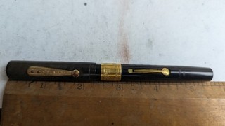 Waterman 52 18k gold fill trim STUB flex #2 nib nice nib