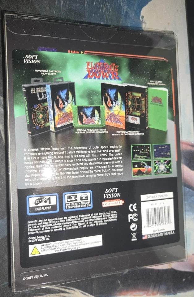 Eliminate Down Retro-Bit SEGA Genesis - Brand New - Image 2 of 4