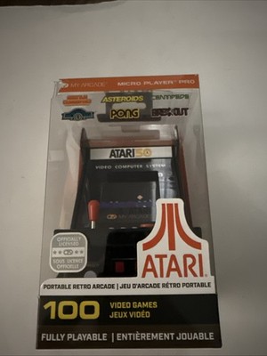 My Arcade Micro Player Pro Portable Retro Mini Arcade - 100 Atari Games - New