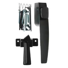 Free-Hanging Black Push Button Handle Door Latch Free Shipping New