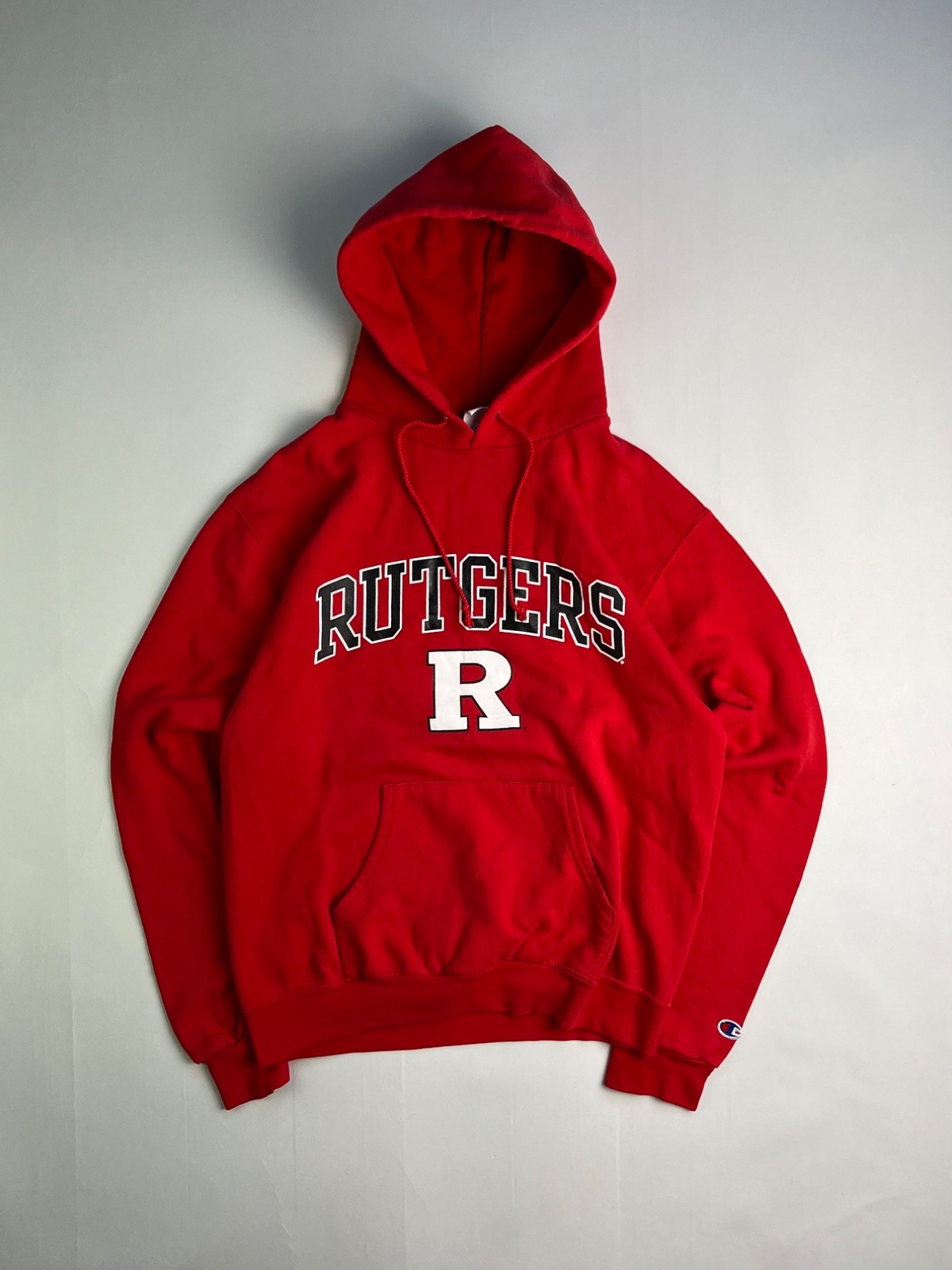 Champion Rutgers Hoodie Red Medium
