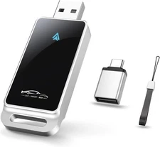 Android Auto Wireless Adapter, Convert Factory Wired to Wireless, Easy Plug