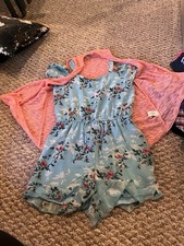 Kids Fancy Romper With Light Sweater By Speechless Big Kids Size Medium