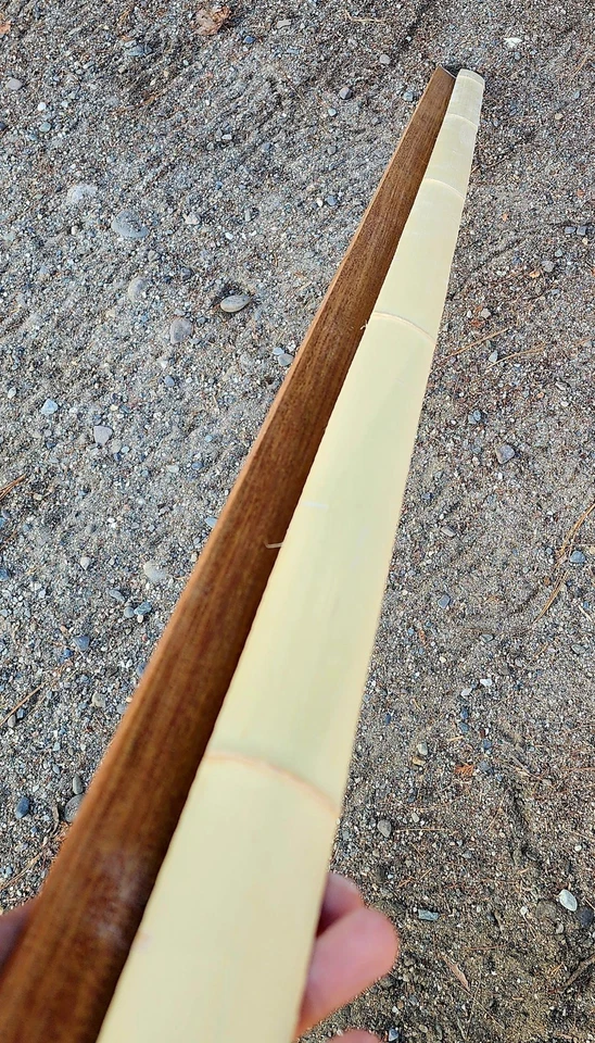 Kit de arco de ipê de bambu - 72" - 1 apoio de bambu aplainado com 1 peça de ipê premium  - Imagem 2 de 4