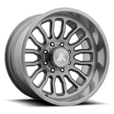 20x10 Asanti Off Road Ab815 Workhorse Titanium-brushed Wheel 5x5 -12mm