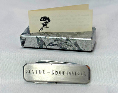 Vtg SUN LIFE - Group Division AS Knife Pocket Companion Multitool Scissors File