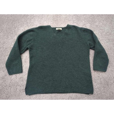 Vintage Eddie Bauer Sweater Women Small Petites 100% Merino Wool Made in UK  Y2K