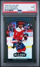 2020 Upper Deck Allure 1 Alex Ovechkin Black Rainbow PSA 9 Refractor
