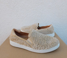 UGG NATURAL RICCI SLIP-ON FAUX FUR SNEAKERS SHOES, WOMEN US 6.5/ EUR 37.5 NIB