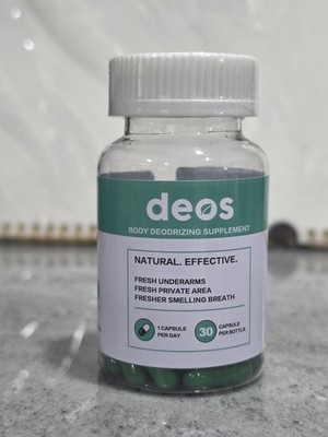 DEOS Internal Deodorant Supplement   Full Body Deodorizer for Gut Health Skin...