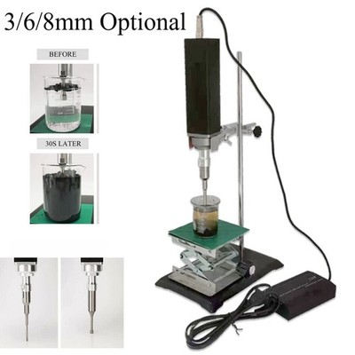 Handheld Ultrasonic Homogenizer Cell Crusher Ultrasonic Disperser Mixer W/ Stand