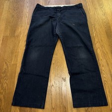 Dickies 774 Original Fit Work Pants Womens 40 x 30 Navy Blue Flat Front Pockets