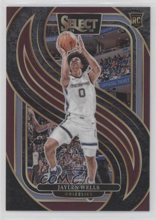2024 Panini Select Premier Level Maroon Prizm 32/175 Jaylen Wells Rookie RC rf2