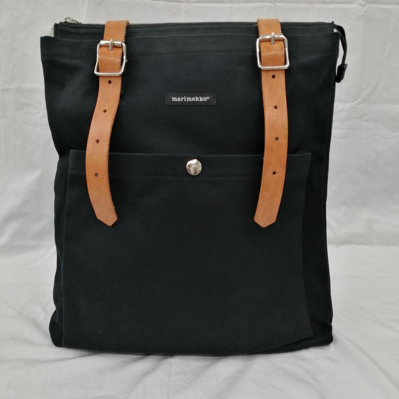 Canvas Backpack Model Strap with Ballpoint Pen Ma… - image 1