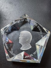 President Jimmy Carter 1977 Inauguration Crystal Limited Edition Paperweight 3