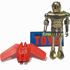 Vtg Metal-Man QUESTAR robot figure 100 COMPLETE original 1977 Zee Toys Zylmex