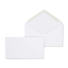 Staples 6 White Business Envelopes, V-Flap Gummed, 500/Pack