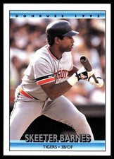 Skeeter Barnes 1992 Donruss #749 Tigers MLB READ FREE SHIPPING AutographDen