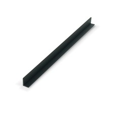4 PCS Black Styrene Plastic Extruded 90 Degree Angle 36x5/16x7/16 In 3/64 In