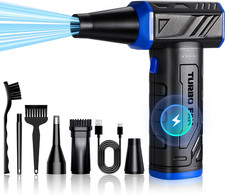 Electric Compressed Air Duster with LED Light-150000 RPM High-Speed Rechargeable