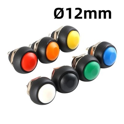 Druck Taster Knopf Schalter Push Button Switch Hupe 2 PIN 125V Ø12mm OFF/ON