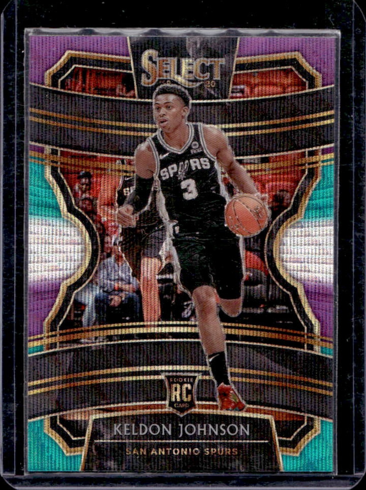 2019-20 Select Keldon Johnson RC Tri Color Prizm Concourse #45 Spurs