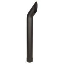Universal Exhaust Stack Bended End Pipe Curved-black 5 X 48 For Tractor Models