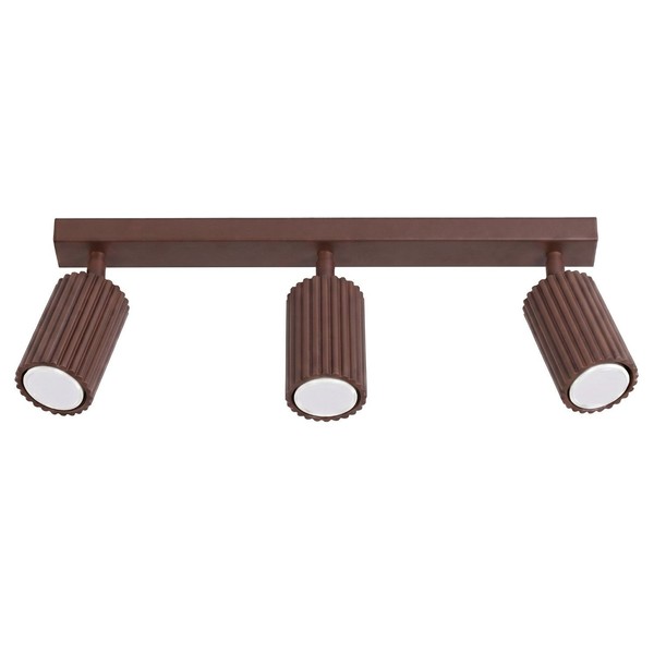 Deckenstrahler Aluminium Braun Schwenkbar Drehbar GU10 L:45Cm Deckenleuchte BüRo-image