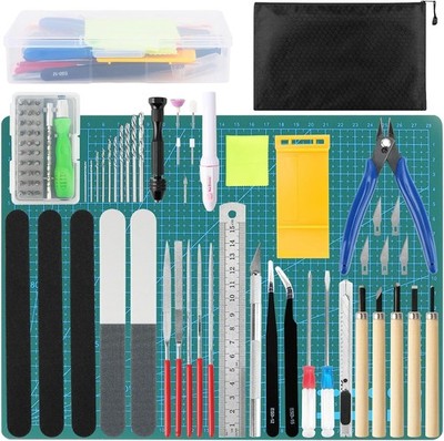 Gundam Model Tool Kit, 82 Pcs Plastic Model Building Tools for Gundam, Hobby