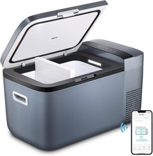 Second Hand-ICECO 21QT Dual Zone Portable Car Freezer Fridge Cooler-GO20Gray